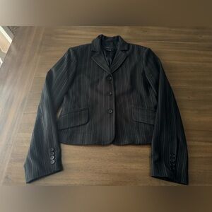 BCBG MaxAzria Women's Black Pinstripe Blazer Small